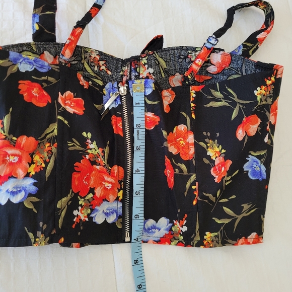 Revamped floral Bustier/Bralette, NWOT, Size Small - Picture 9 of 11